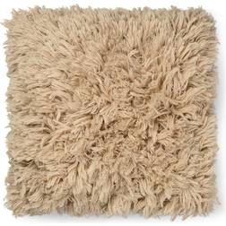 ferm LIVING Meadow high pile cushion Light sand Komplet pyntepude Beige (50x50cm)