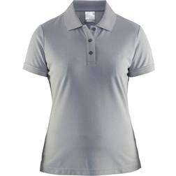 Craft Pique Classic Polo Shirt Women - Grey Melange