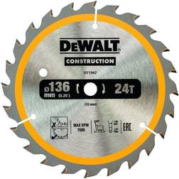 Dewalt DT1947-QZ Cirkelsågklinga 136 x 10 mm, 24T
