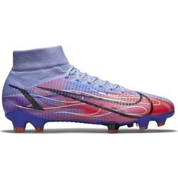 Nike Mercurial Superfly 8 Pro KM FG - Light Thistle/Indigo Burst/Bright Crimson/Metallic Silver