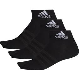 adidas Tennis Ankle Socks 3-pack - Black/Black/Black