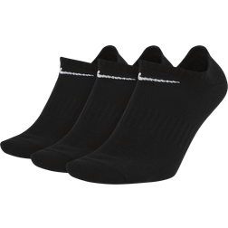 Nike Cushion No Show 3 Pack - Unisex - Black