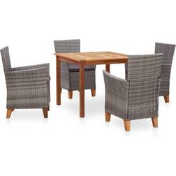 vidaXL 46000 Ensemble repas de patio, 1 Table incluse 4 Chaises