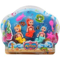 BigBuy Mermaid Doll Set 3pcs