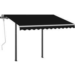 vidaXL Automaattisesti Kelautuva Markiisi Tolpilla 3x2.5 m 300x250cm