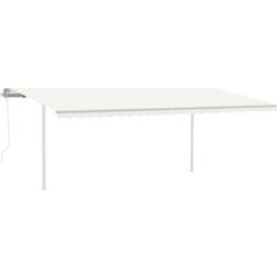 vidaXL Automatically Markise with Posts 600x300cm