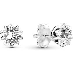 Pandora Celestial Sparkling Star Stud - Silver/Transparent