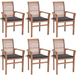 vidaXL 3072946 6-pack Garden Dining Chair