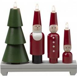 Konstsmide Santa Family Multicolour Adventsstake 29cm