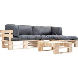 vidaXL 277492 Lounge-Set, 1 Tisch einschl. 2 Sofas