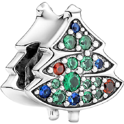 Pandora Christmas Tree Charm - Silver/Multicolour