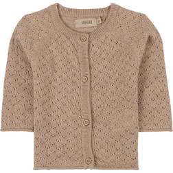 Wheat Hera Cardigan - Khaki Melange (0587e/4587e-566-3204)