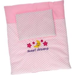 Johntoy Baby Rose Dolls Blanket & Pillow Set