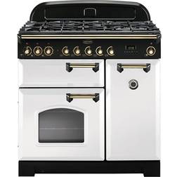 Rangemaster CDL90DFFWH/B Classic Deluxe 90cm Dual Fuel White