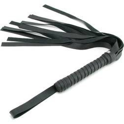 Sex & Mischief Black Faux Leather Flogger