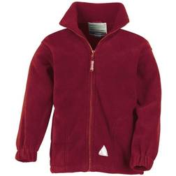 Result Kid's Full Zip Active Anti Pilling Fleece Jacket - Burgundy