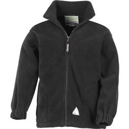 Result Kid's Full Zip Active Anti Pilling Fleece Jacket - Black