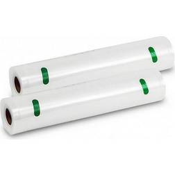 Cecotec Rouleaux Gaufrés Set de 2 28 x 600 cm - Sans BPA - Blanc Sac sur rouleau 2pcs