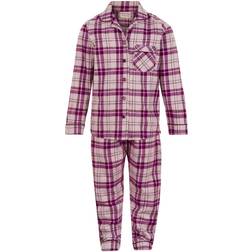 Minymo Check Pajamas - Violet Ice (131666-6706)