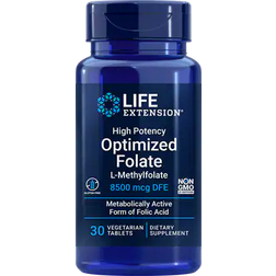 Life Extension High Potency Optimized Folate 8500mcg 30 pcs