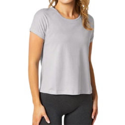 USA Pro Short Sleeve Sports T-shirt Women - Grey Marl