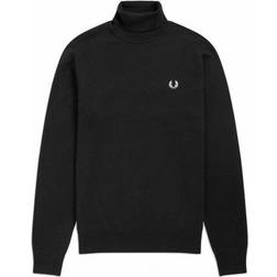 Fred Perry Roll Neck Jumper - Black