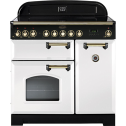 Rangemaster CDL90ECWH/B Classic Deluxe 90cm Electric Ceramic White