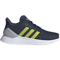 Adidas Kid's Questar Flow NXT - Crew Navy/Acid Yellow/Halo Silver