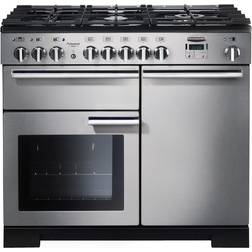 Rangemaster Professional Deluxe PDL100DFFSS/C 100cm Dual Fuel Black, Stainless Steel