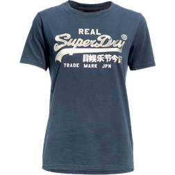 Superdry Vintage Logo Boho Sparkle T-shirt - Eclipse Navy