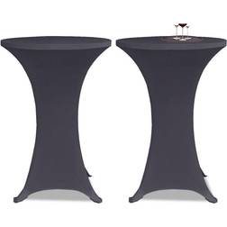 vidaXL 131428 2-pack Tischdecke Schwarz, Grau