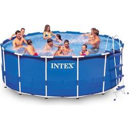 Intex 28242NP Piscina Metal Frame rotonda. Kit completo. 457x122 cm blu