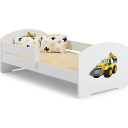 Kobi Luk Cot with Mattress Big Excavator 70x140cm