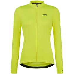 Dhb Long Sleeve Thermal Jersey Women - Fluro Yellow