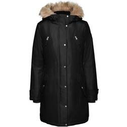 Vero Moda Expedition Track Hooded Parka - Black