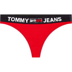 Tommy Hilfiger Contrast Waistband Logo Thong - Primary Red