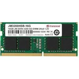 Transcend 16GB JetRam DDR4 3200MHz PC4-25600 CL22 SO-DIMM Laptop Module JM3200HSB-16G