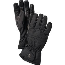 Hestra Primaloft Leather 5 Finger Gloves - Black