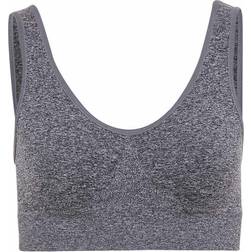 Decoy Wide Straps Bra Top - Grey