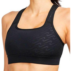 Nike Dri-FIT Swoosh Icon Clash Medium-Support 1-Piece Pad Printed Sports Bra - Black/Sail