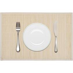 vidaXL 242107 6-pack Dækkeserviet Beige, Naturfarvet (45x30cm)