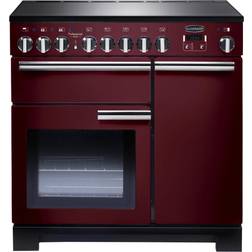 Rangemaster PDL90EICY/C Professional Deluxe 90cm Induction Cranberry Red, Chrome