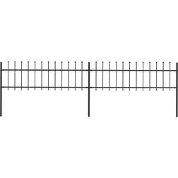 vidaXL Garden Fence with Spear Top 340x110cm