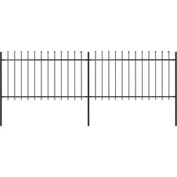 vidaXL Garden Fence with Spear Top 340x150cm