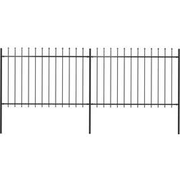 vidaXL Garden Fence with Spear Top 340x170cm