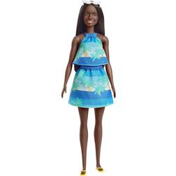 Barbie Loves The Ocean Doll Print Top & Skirt