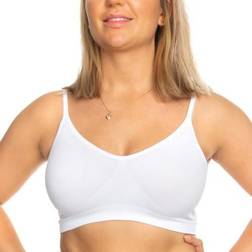 Decoy Narrow Straps Bra Top - White