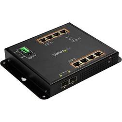 StarTech Gigabit Ethernet Switch 8 Port PoE+ Plus 2 SFP MSA de 30W