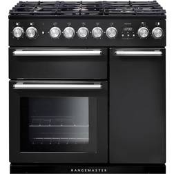 Rangemaster NEX90DFFCB/C Nexus 90cm dual fuel Charcoal Black