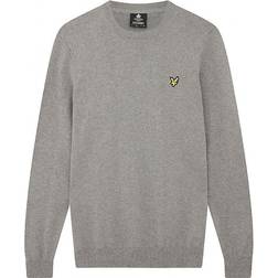 Lyle & Scott Cotton Merino Crew Jumper Breigoed/Grijs